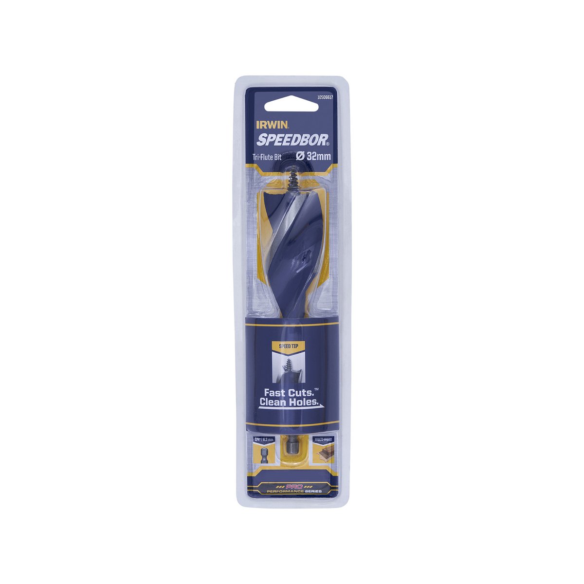 Irwin Speedbor Max Auger Bit - 32mm - Steel - Tri-Flute Design