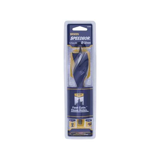 Irwin Speedbor Max Auger Bit - 32mm - Steel - Tri-Flute Design