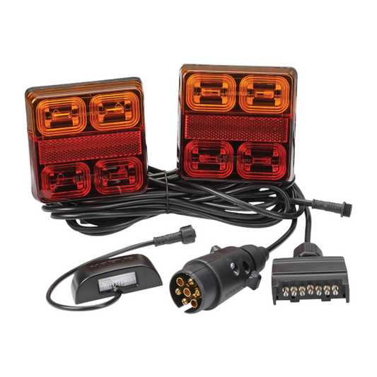 Narva LED Trailer Lamp Kit - Square - 12V - 2 Pack