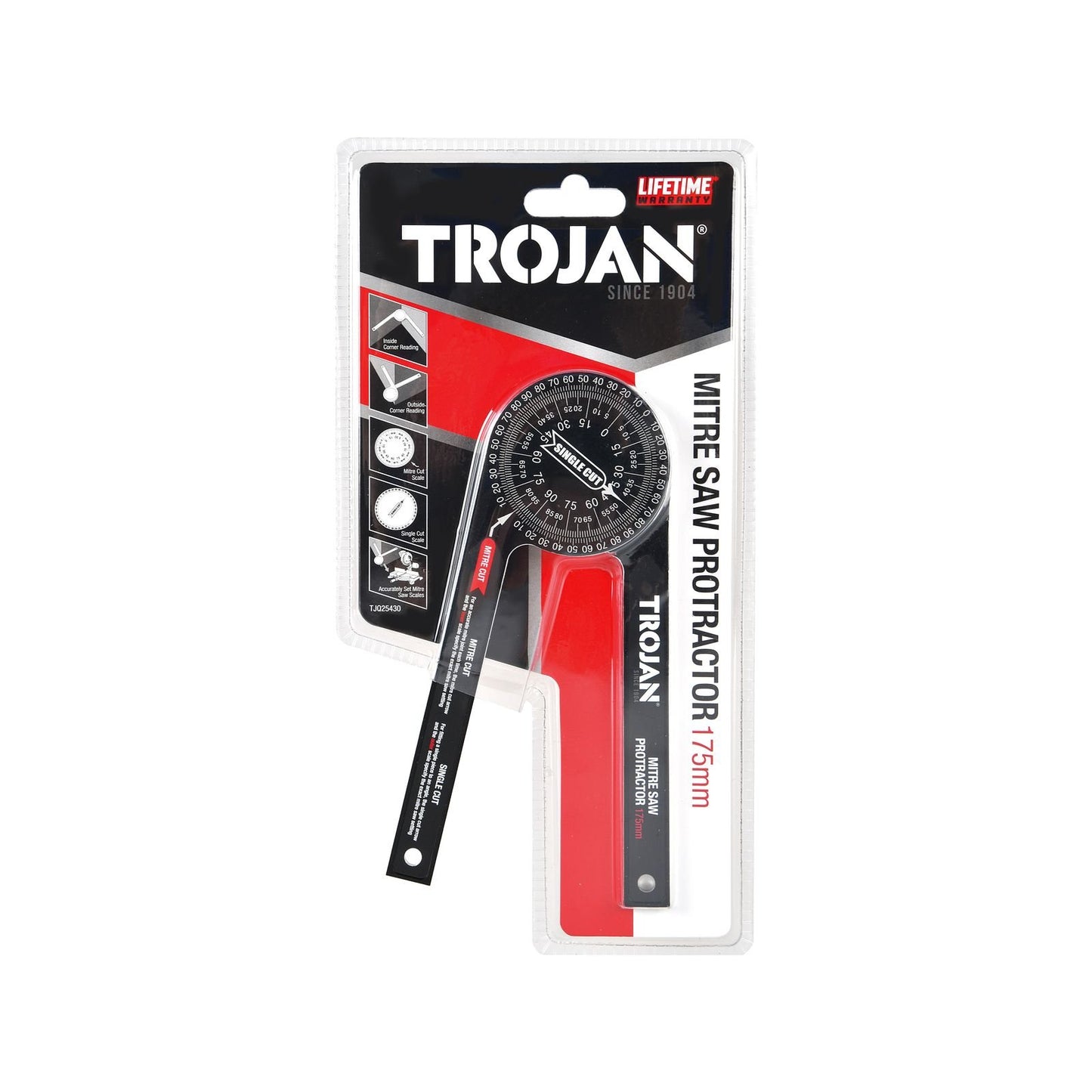 Trojan Mitre Saw Protractor - 175mm