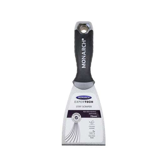 Monarch Expertech Stiff Scraper - 75mm - Stainless Steel - Non-Stick