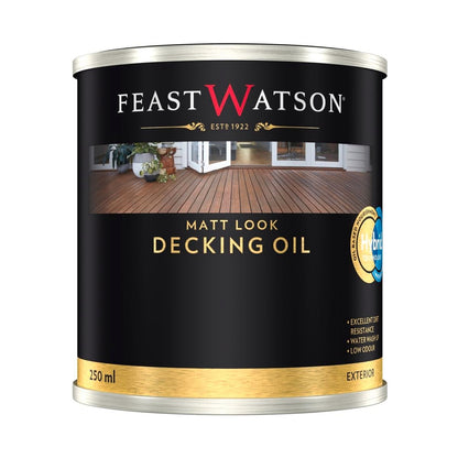 Feast Watson Matt Look Decking Oil 250ml Water Based Natural Finish
