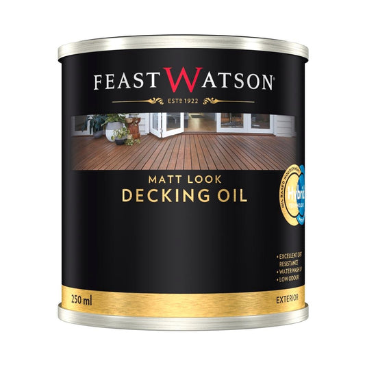 Feast Watson Matt Look Decking Oil 250ml Water Based Natural Finish