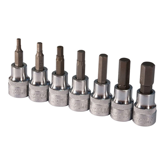 Sidchrome Hex Socket Set - 7 Piece