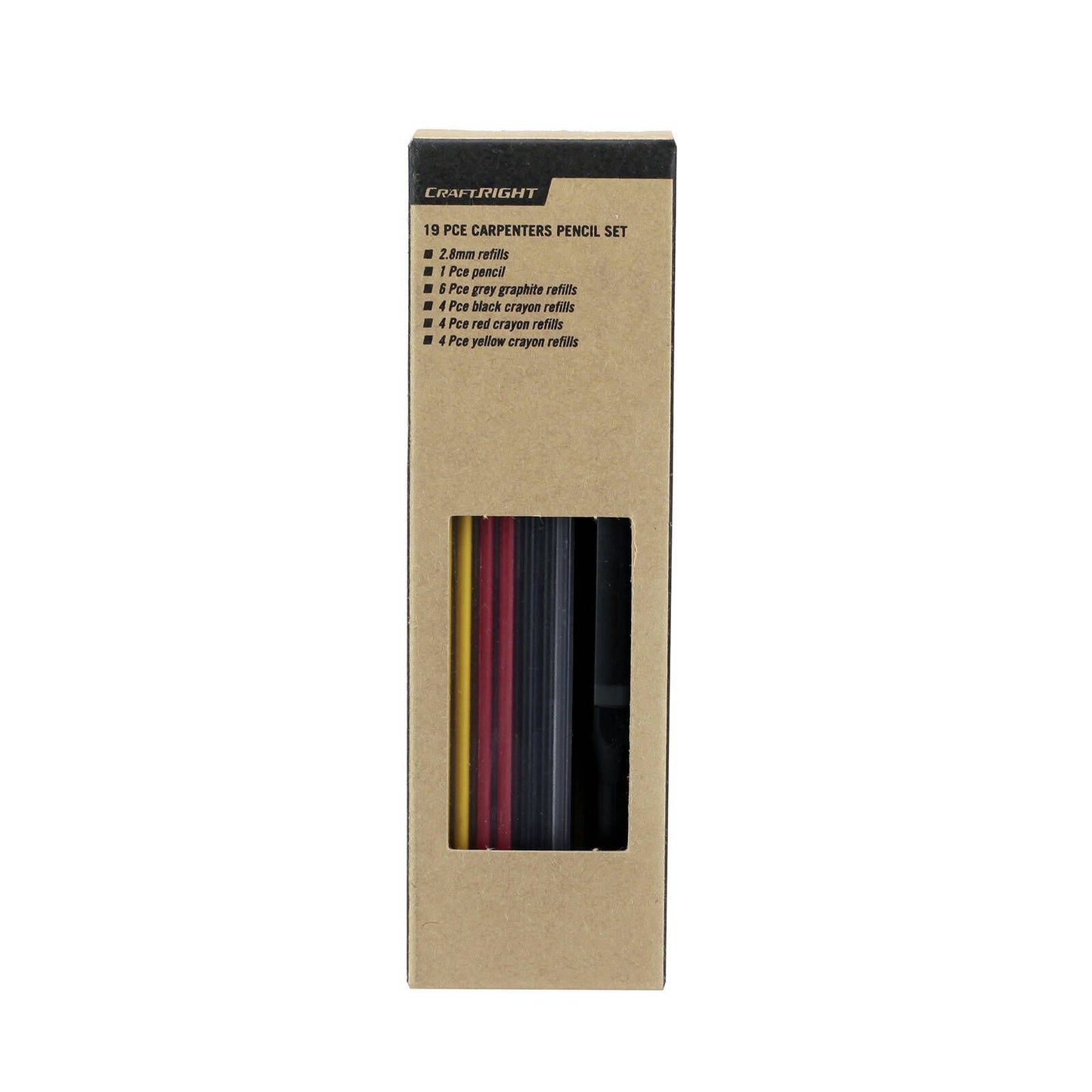 Craftright Carpenter Pencil Set - 19 Pieces