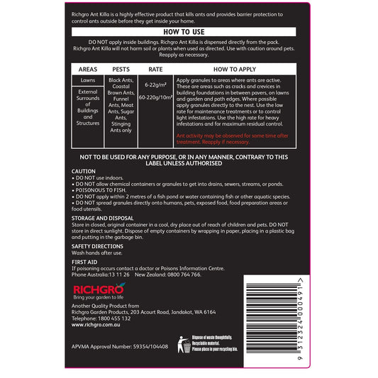 Richgro Ant Killa Insecticide Granules 1kg