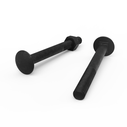 Zenith M10 Cup Head Bolts and Nuts - 100mm - Black