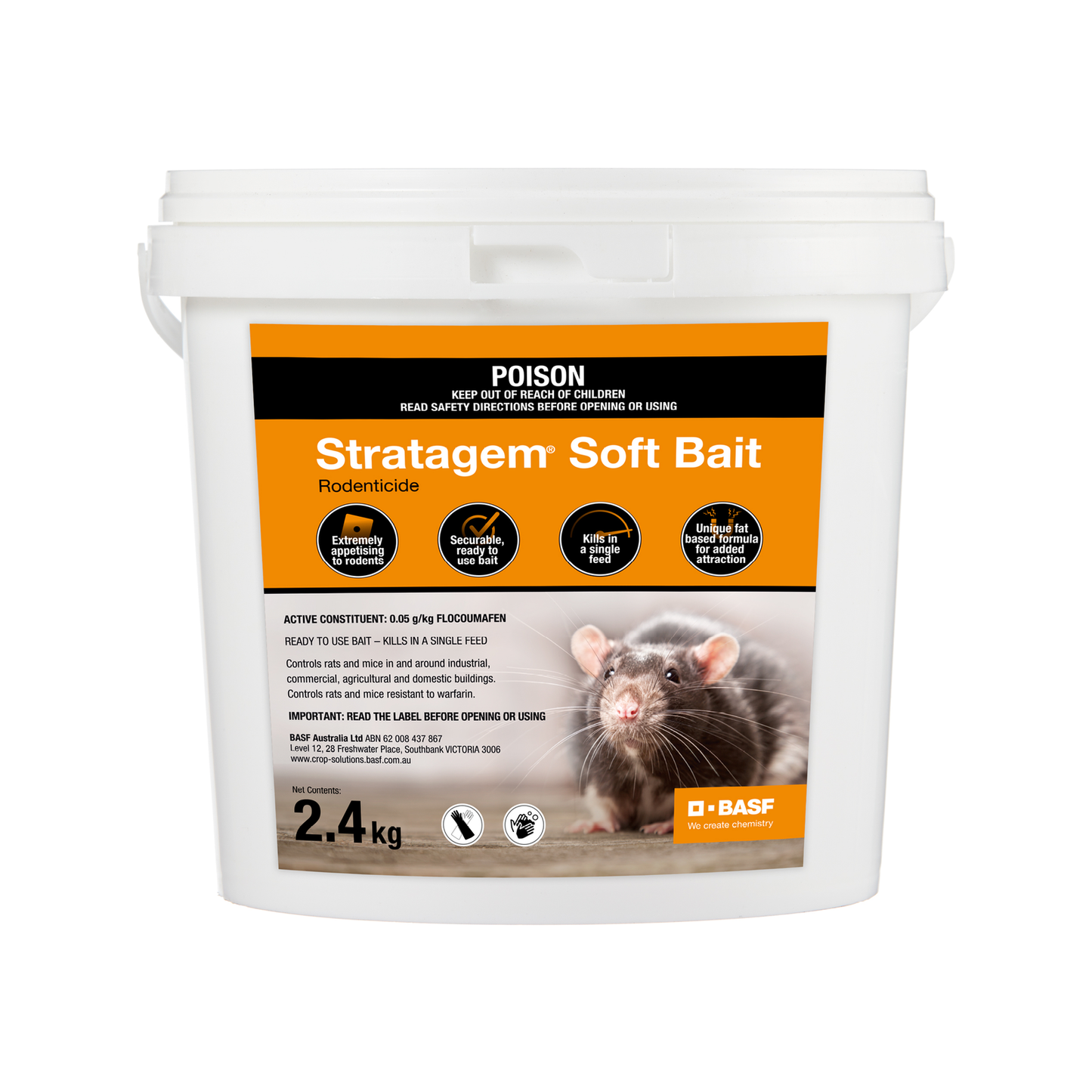 BASF Stratagem Soft Bait Rodenticide - 4kg