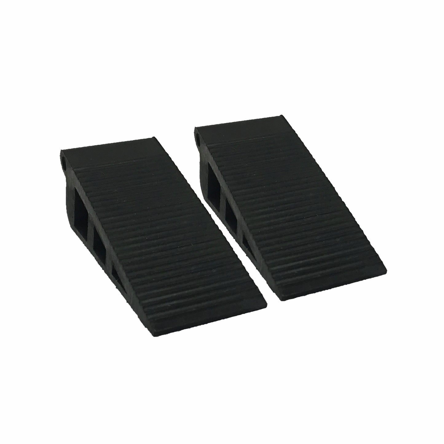 Adoored Black Rubber Door Wedge 2 Pack