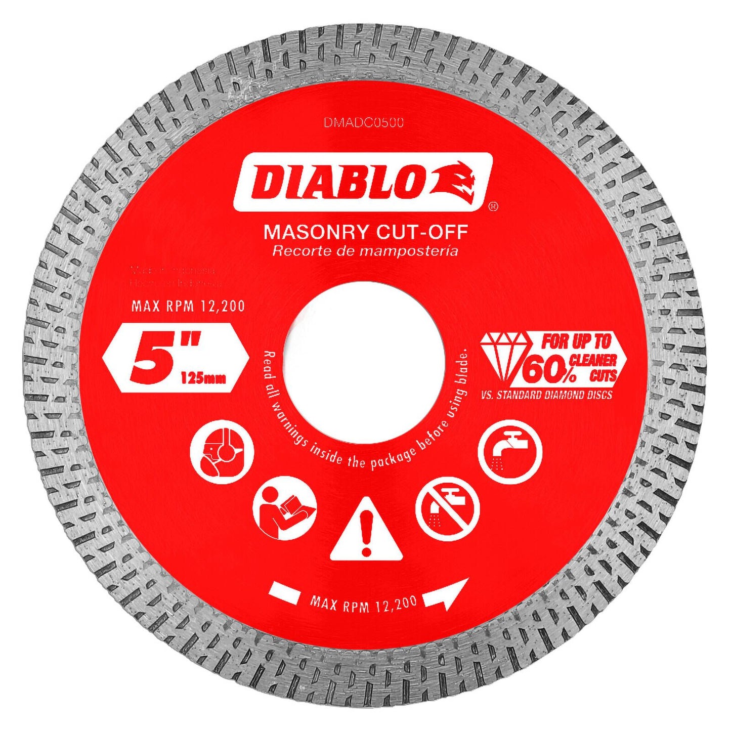 Diablo Diamond Disc - 5" - Continuous Rim Cut Off