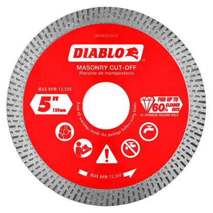 Diablo Diamond Disc - 5" - Continuous Rim Cut Off
