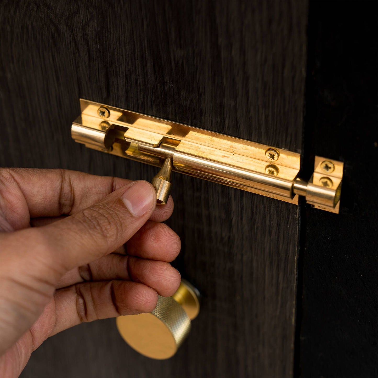 Taskmaster Barrel Bolt - 100mm - Polished Brass