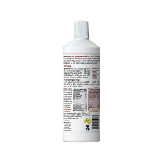 Manutec Liquid Fertiliser - 1L - Organic - Hydroponic Use