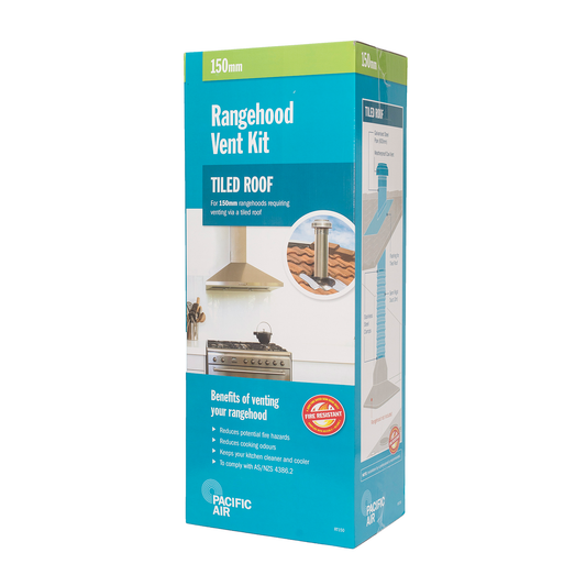 Pacific Air 150mm Rangehood Tiled Roof Vent Kit