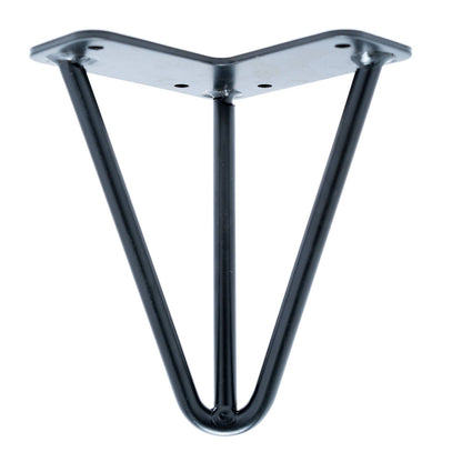 Taskmaster Hairpin Table Leg - 150 x 10mm - Matte Black