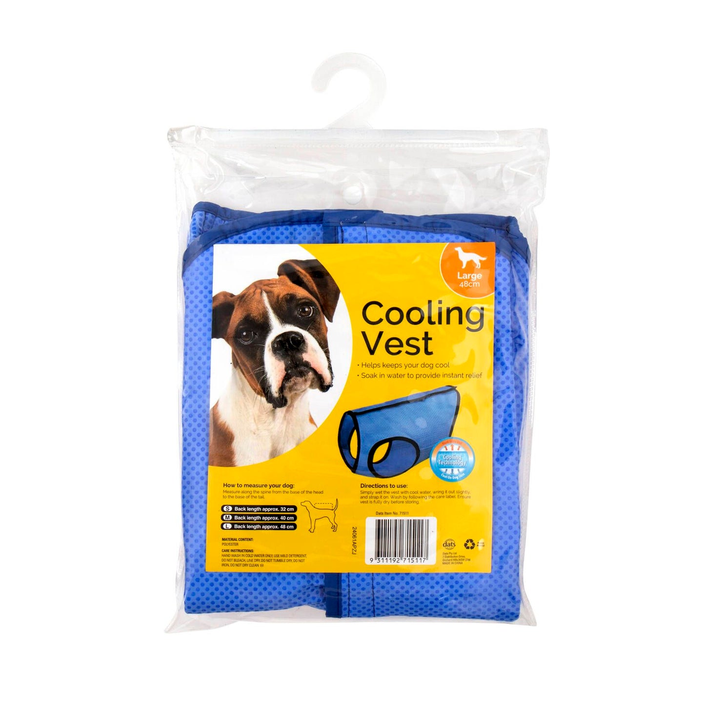 Dats Large Dog Cooling Vest - 48cm