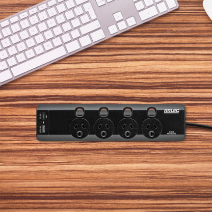Arlec Surge Powerboard - 4 Outlet - 1.8m