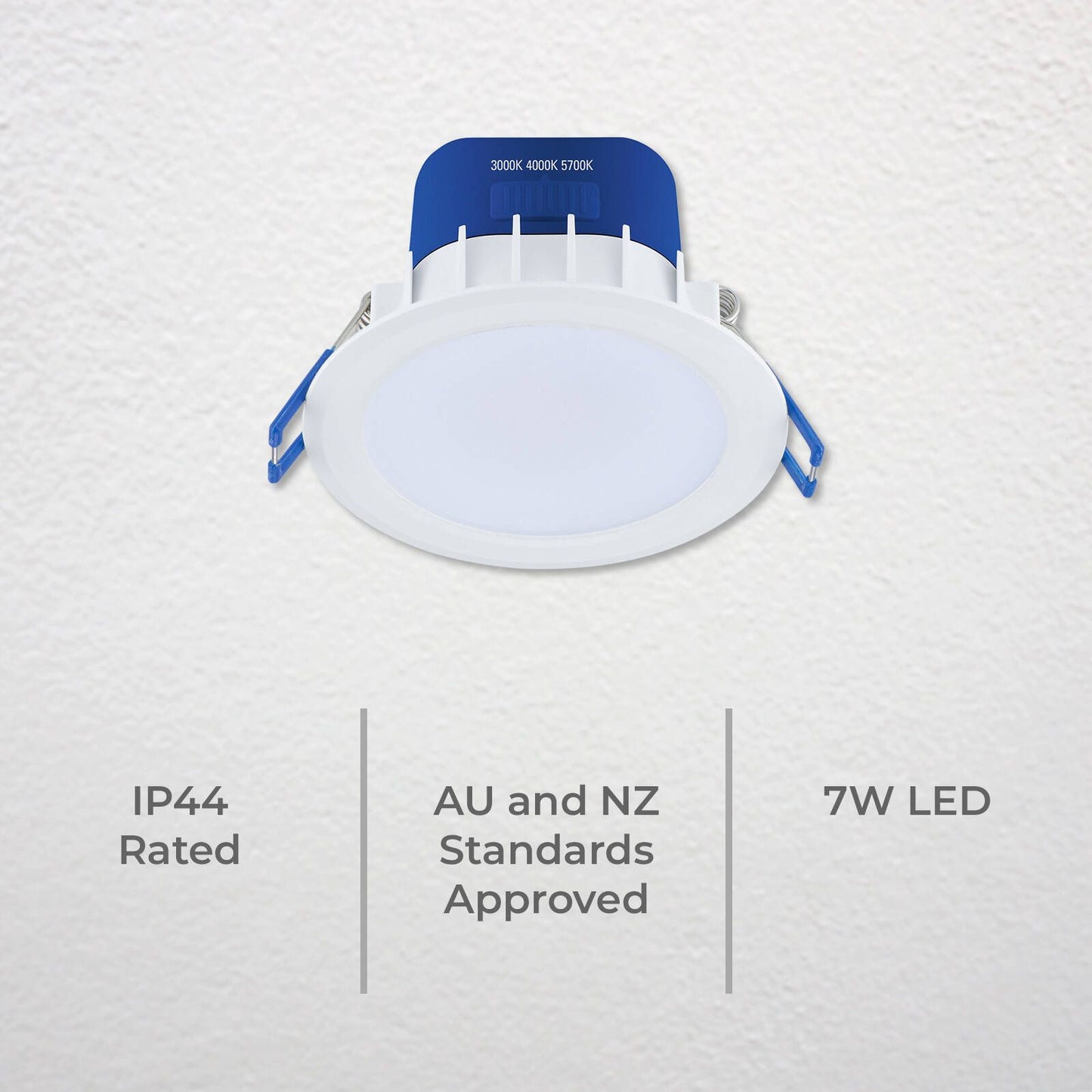 Deta Tri Colour Dimmable LED Downlight - 7W - 70mm