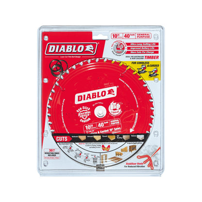 Diablo General Purpose Saw Blade - 245mm - 40T