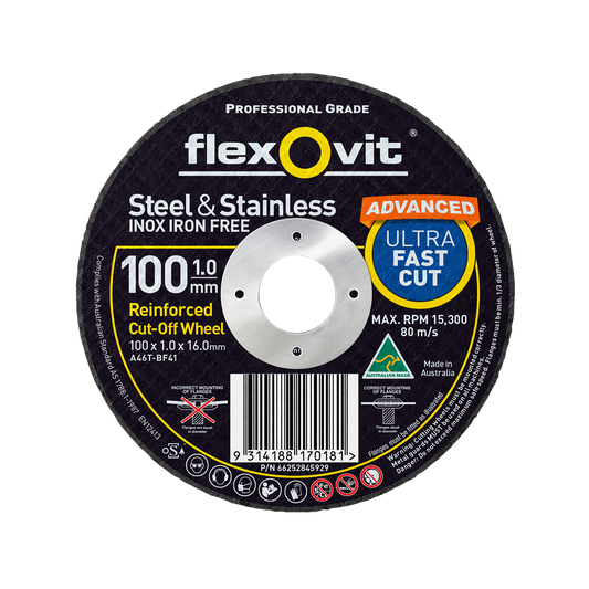 Flexovit Cut Off Wheel - 100mm x 1mm