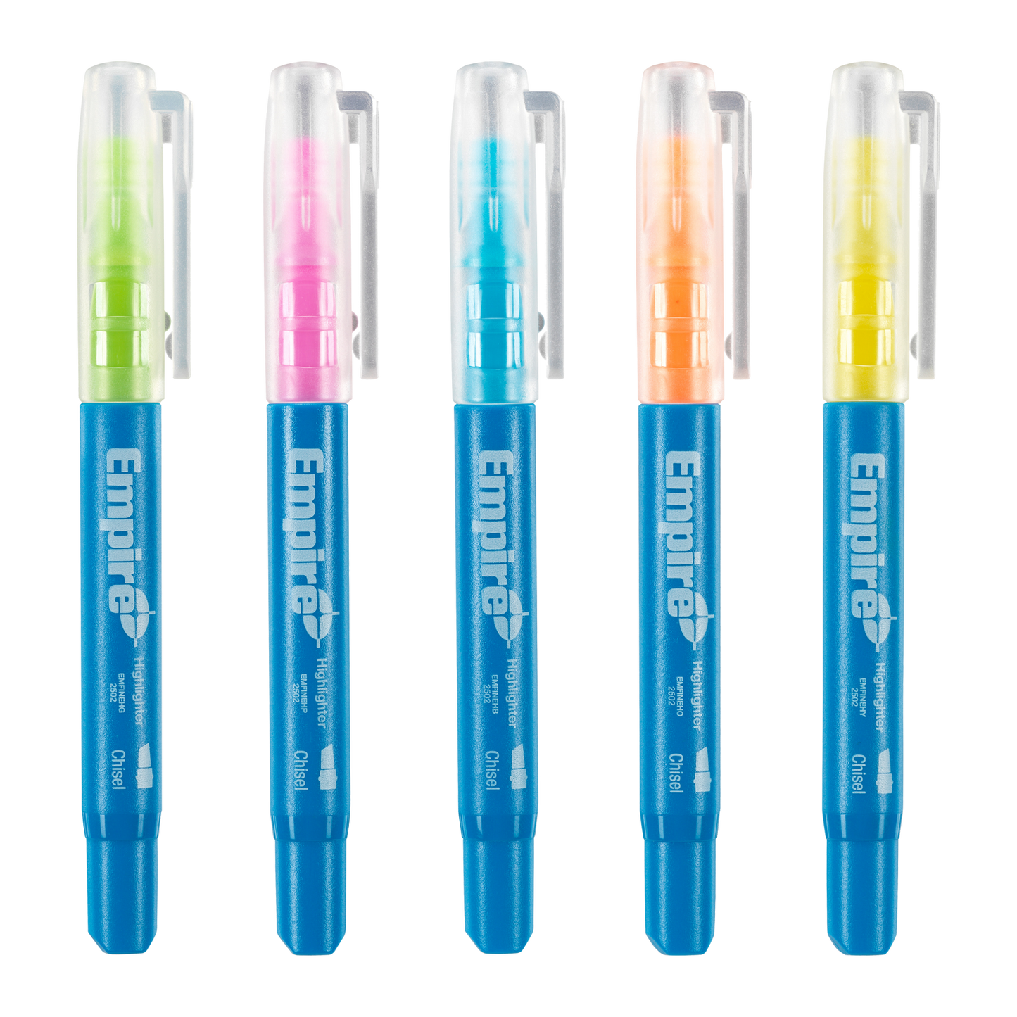 Empire Multi Coloured Highlighter Pack - 5 Piece - 18.8 x 186mm