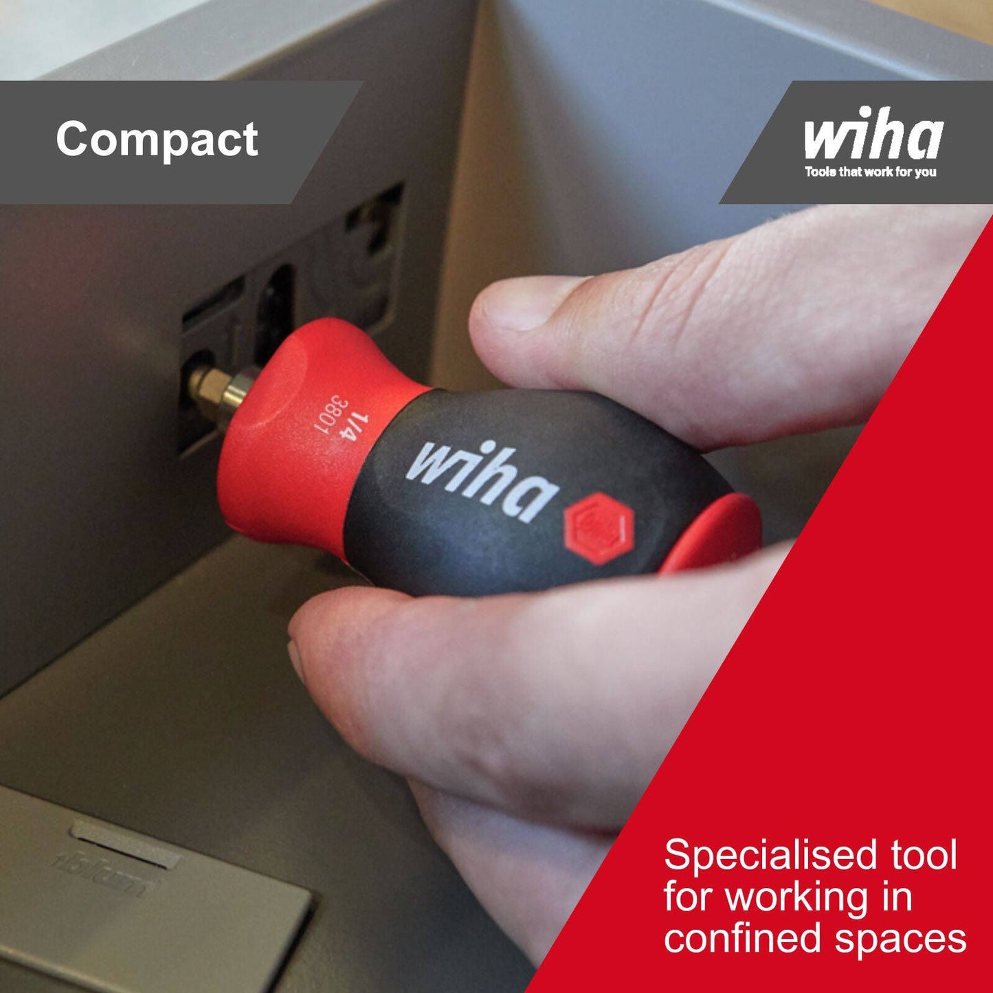 Wiha Stubby Bit Holder - 6.5cm