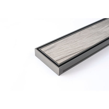 Grates 2 Go Tile Insert Shower Grate - 1250mm x 100mm x 25mm - UPVC - UV Rated