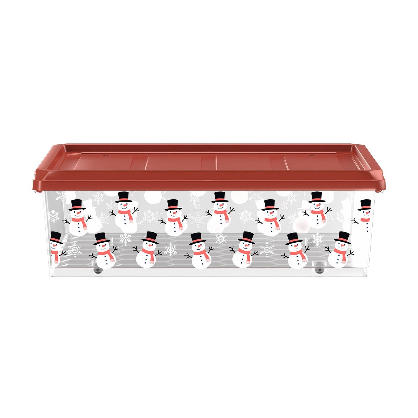 Flexi Storage Living Snowman Christmas Storage Box with Lid - 615mm