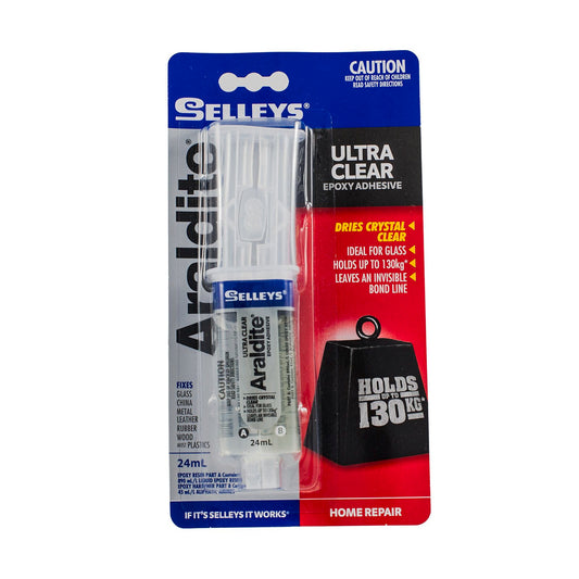 Selleys Araldite Ultra Clear Epoxy Glue - 24ml