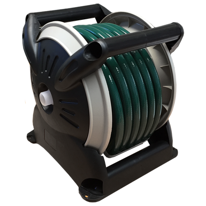 Holman Portable Garden Hose Cart 15m Plastic Space Saving Design