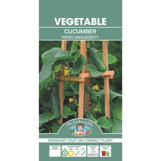 Mr Fothergill Cucumber Patio Snacker F1 Seeds