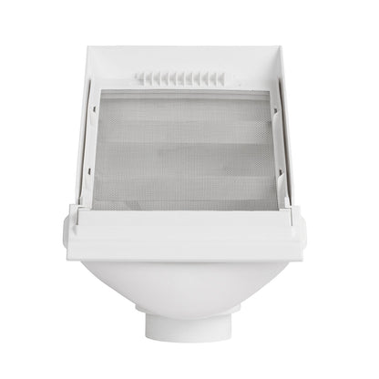 Rain Harvesting Leaf Beater Rain Head - 90mm - White - RHLB20