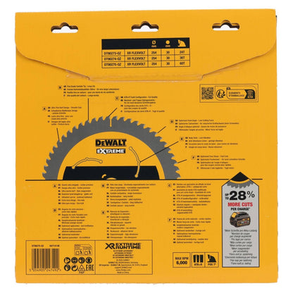 Dewalt XR Circular Saw Blade - 254mm - 60T