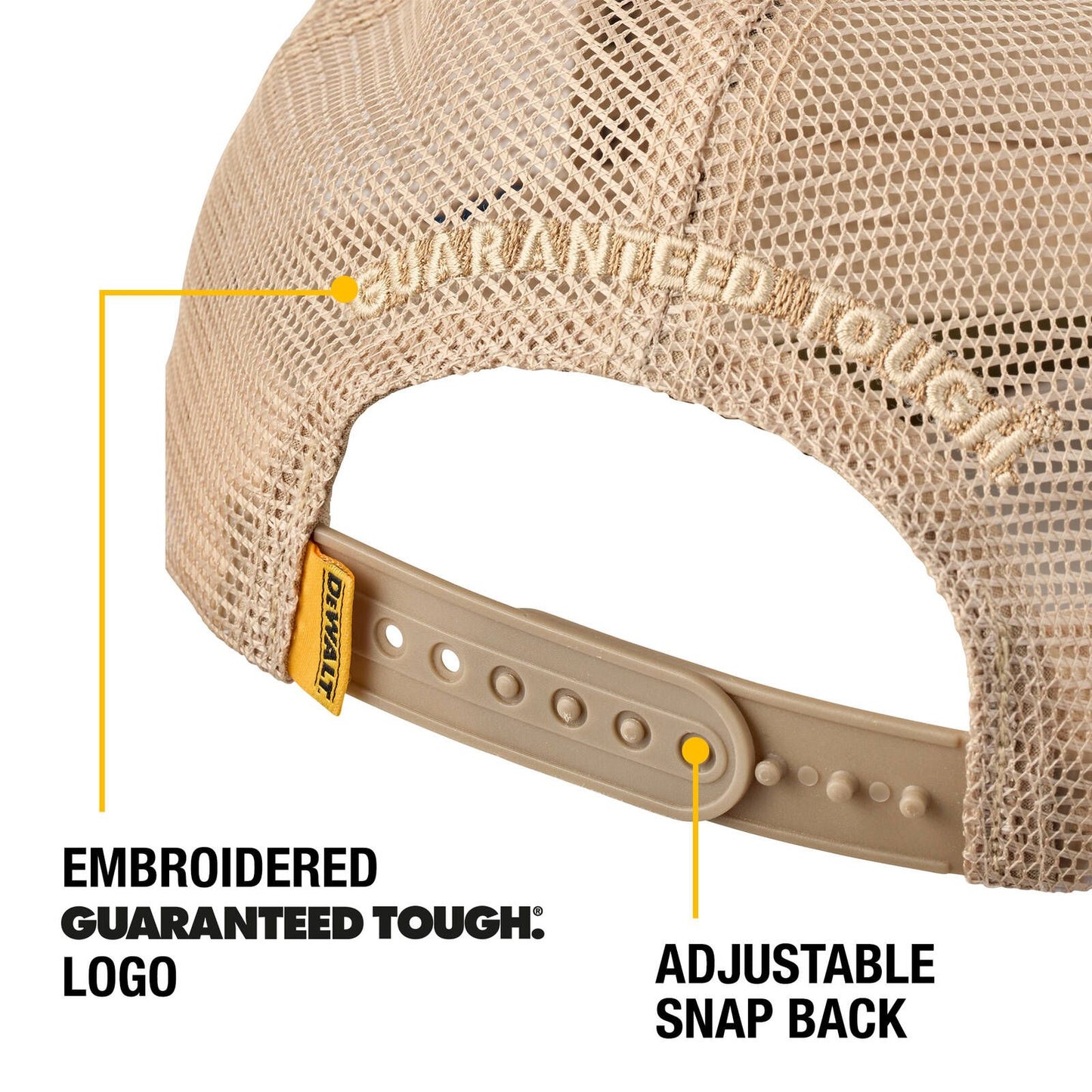Dewalt Brown Oakdale Coolmax Trucker Hat