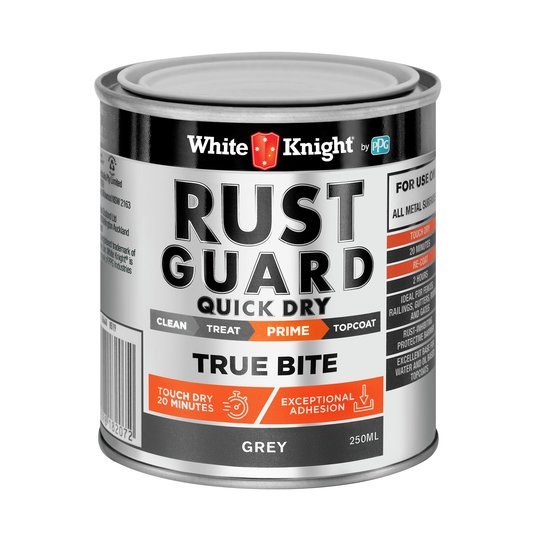 White Knight Rust Guard Grey Primer Paint - 0.25L