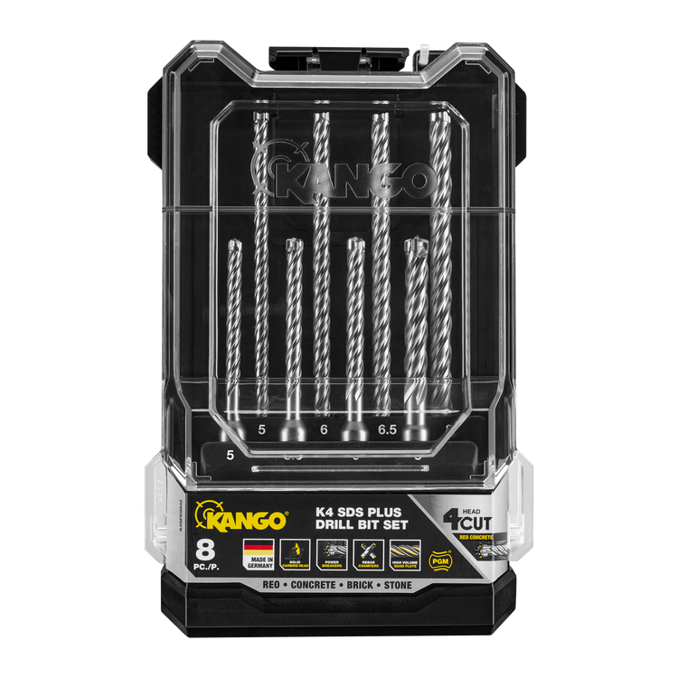 Kango K4 SDS Plus Drill Bit Set 8 Piece