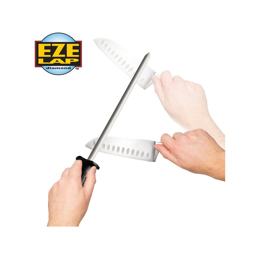 Eze Lap Diamond Oval Sharpener 125mm Steel Plastic Ergonomic Handle