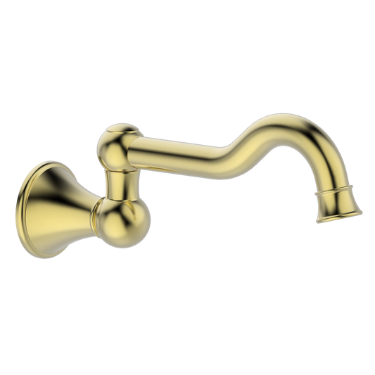 Mondella MAESTRO Classic Swivel Bath Spout Brushed Brass Maestro