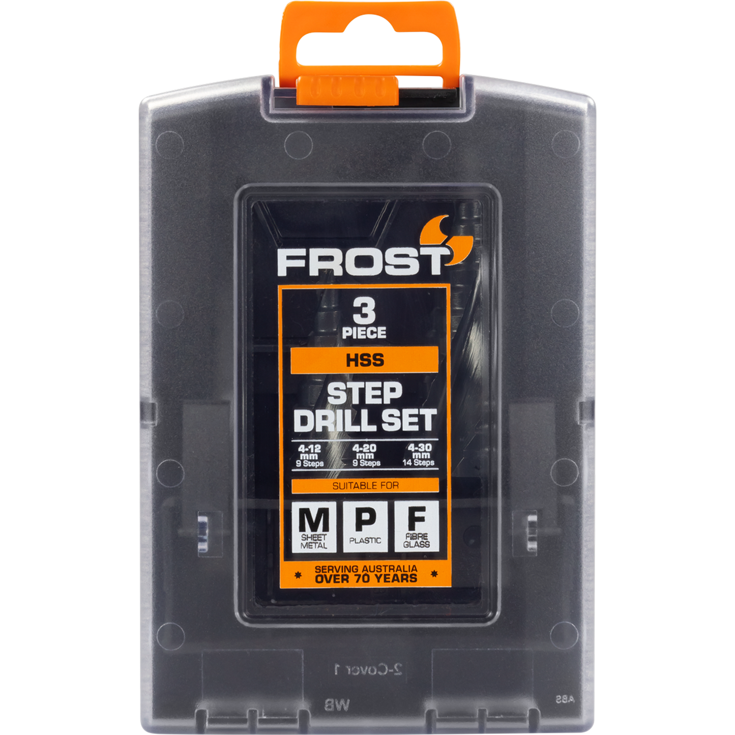 Frost HSS Step Drill Set - 3 Piece - 143mm