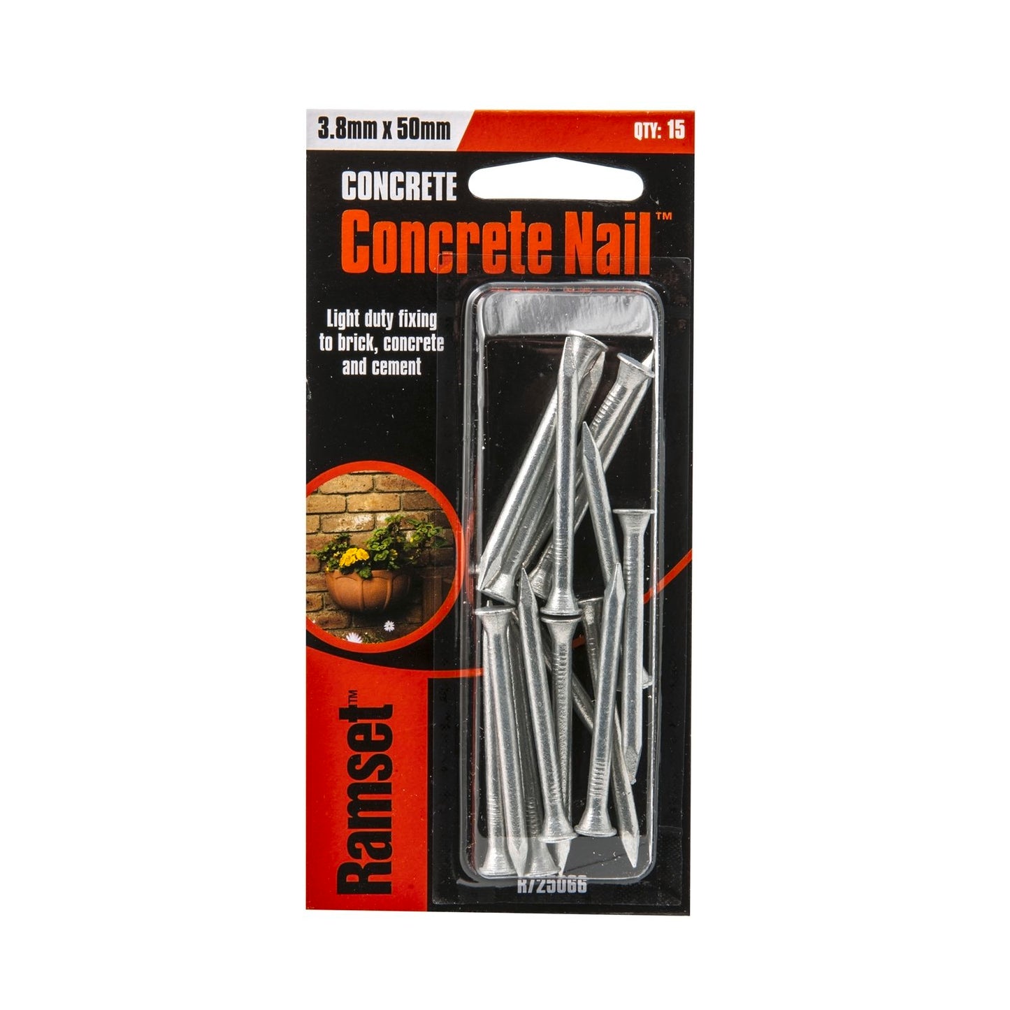 Ramset Concrete Nail - 3.8 x 50mm - 15 Pack
