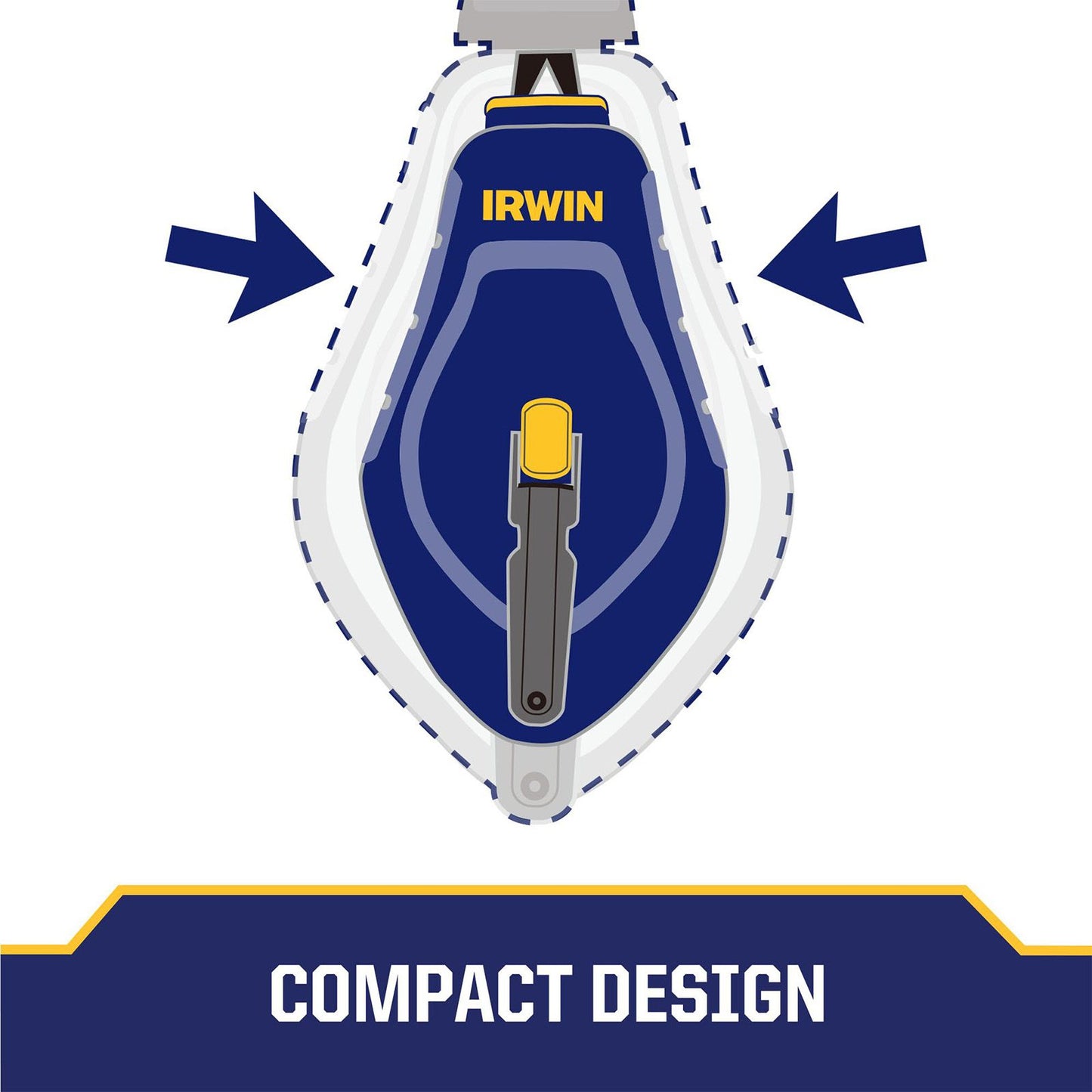 Irwin Strait Line Compact Chalk Reel - 9m