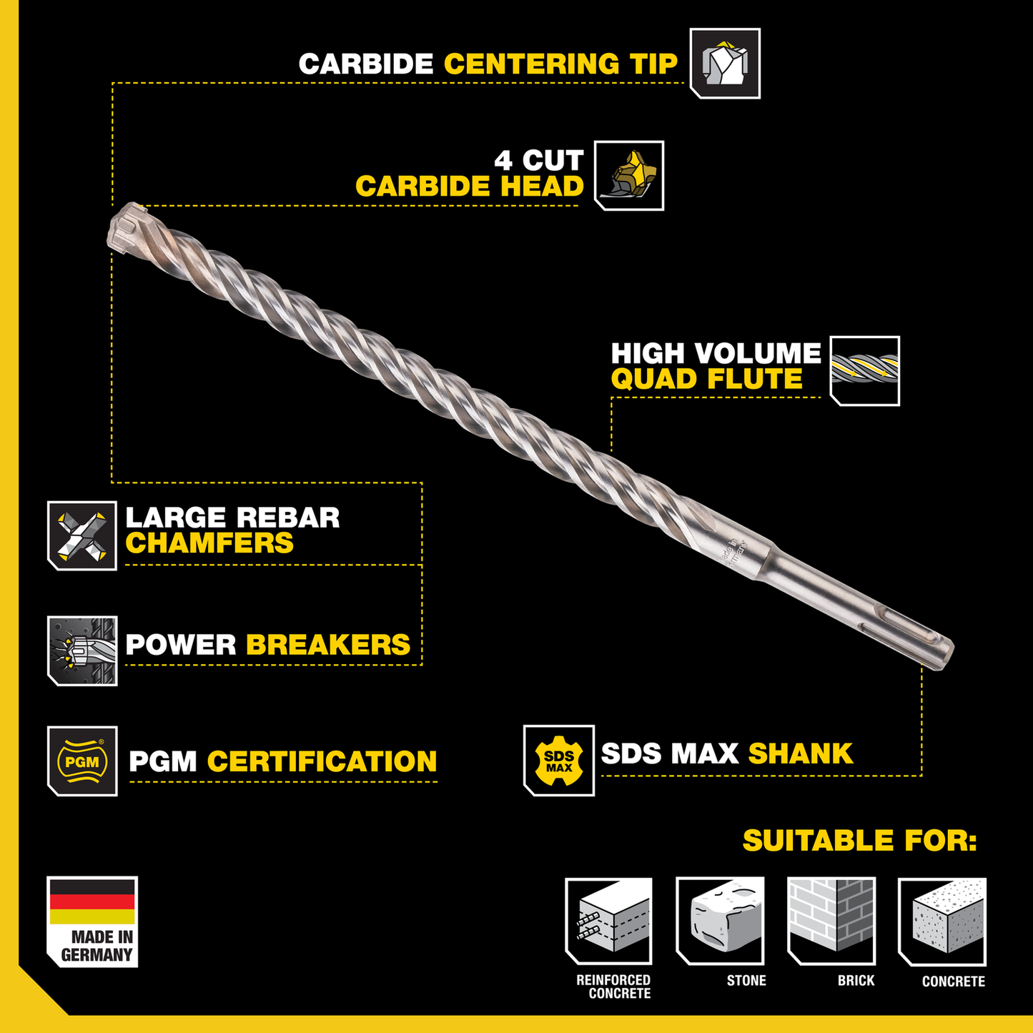 Kango SDS Max Drill Bit - K4 - 18 x 540mm