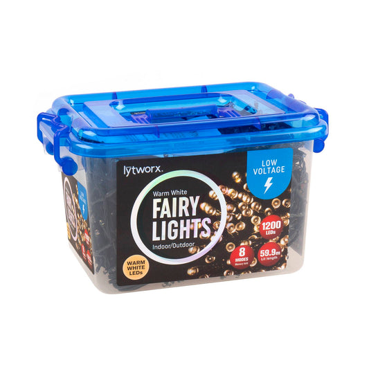 Lytworx Low Voltage Fairy Lights - 1200 Pack - 59.9m - Warm White