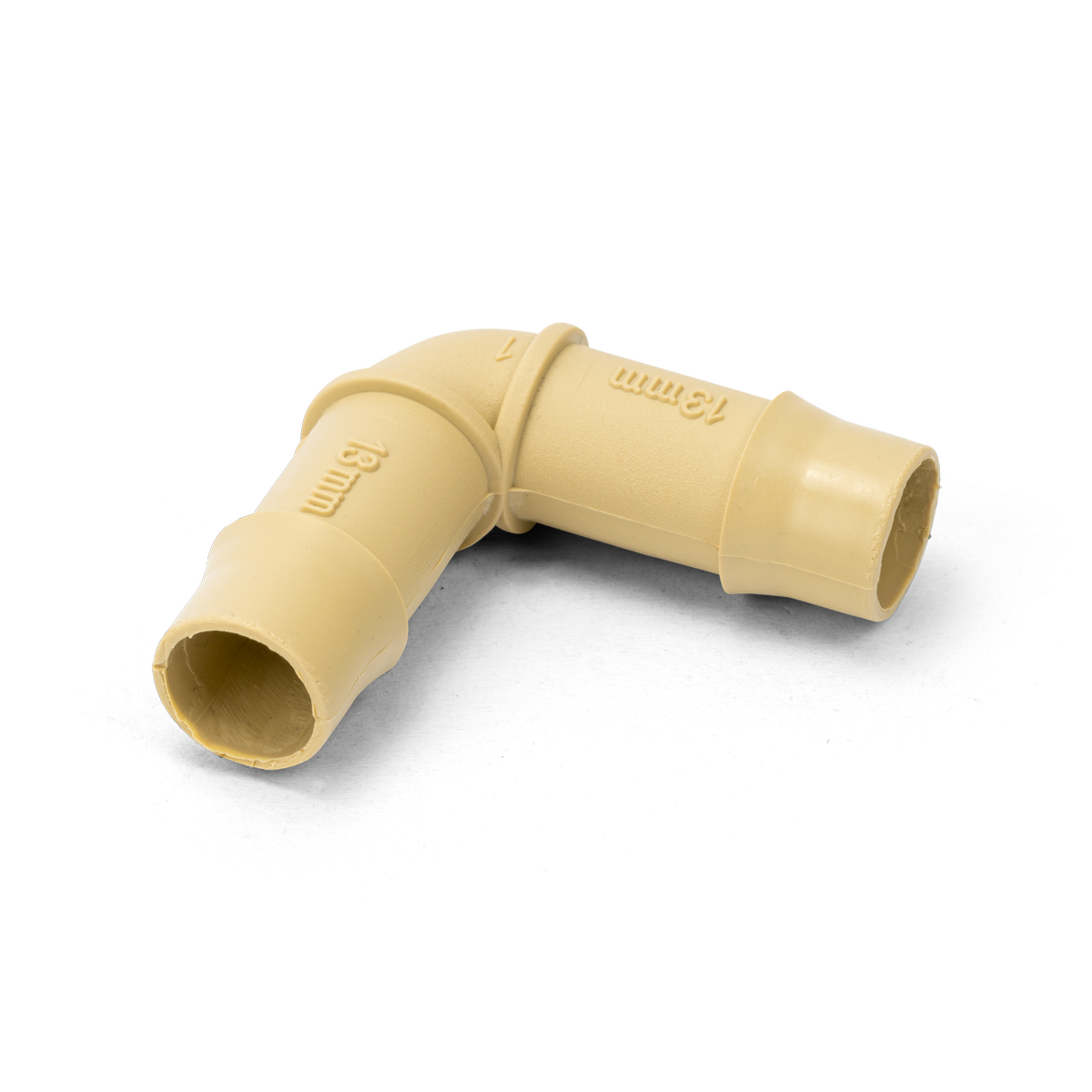 Holman Barbed Elbow - 13mm - Polypropylene - Beige