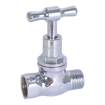 Kinetic Chrome T Head Stop Cock - 15mm