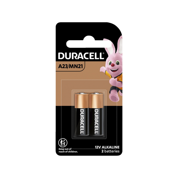 Duracell A23/MN21 12V Alkaline Batteries 2 Pack