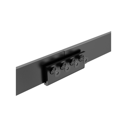 Rolltrak Matte Black Barn Door Track Joiner - 9 x 32 x 80mm