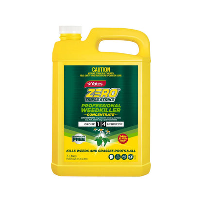 Yates Zero Triple Strike Professional Weedkiller Concentrate - 3L