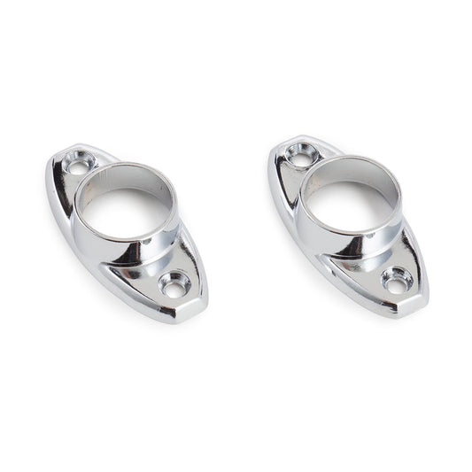 Sandleford Chrome Oval Flange - 19mm - 2 Pack