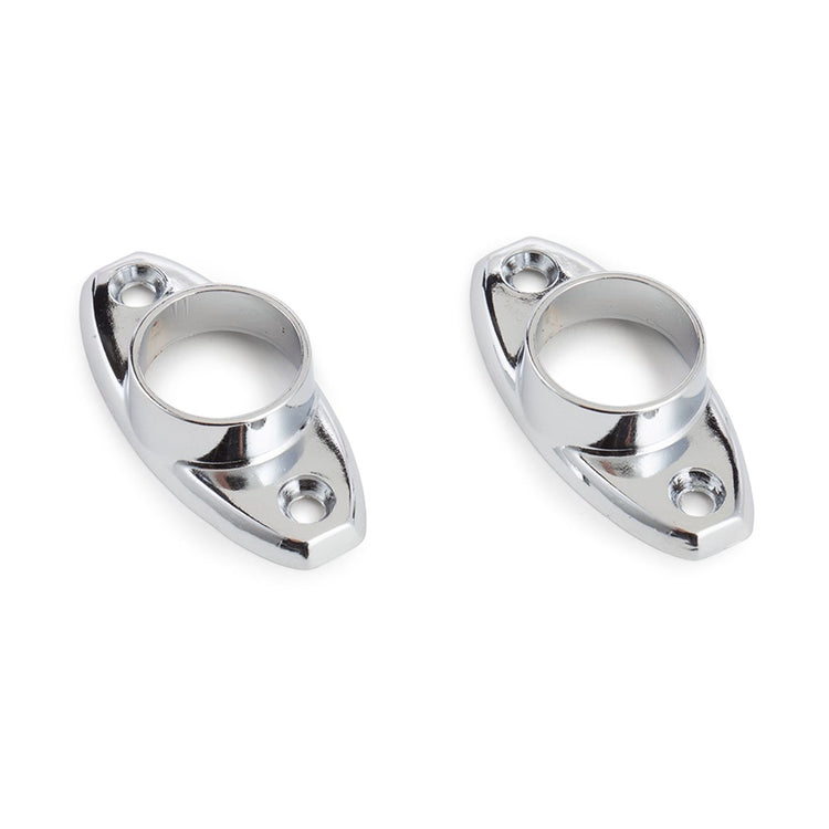 Sandleford 19mm Chrome Oval Flange 2 Pack
